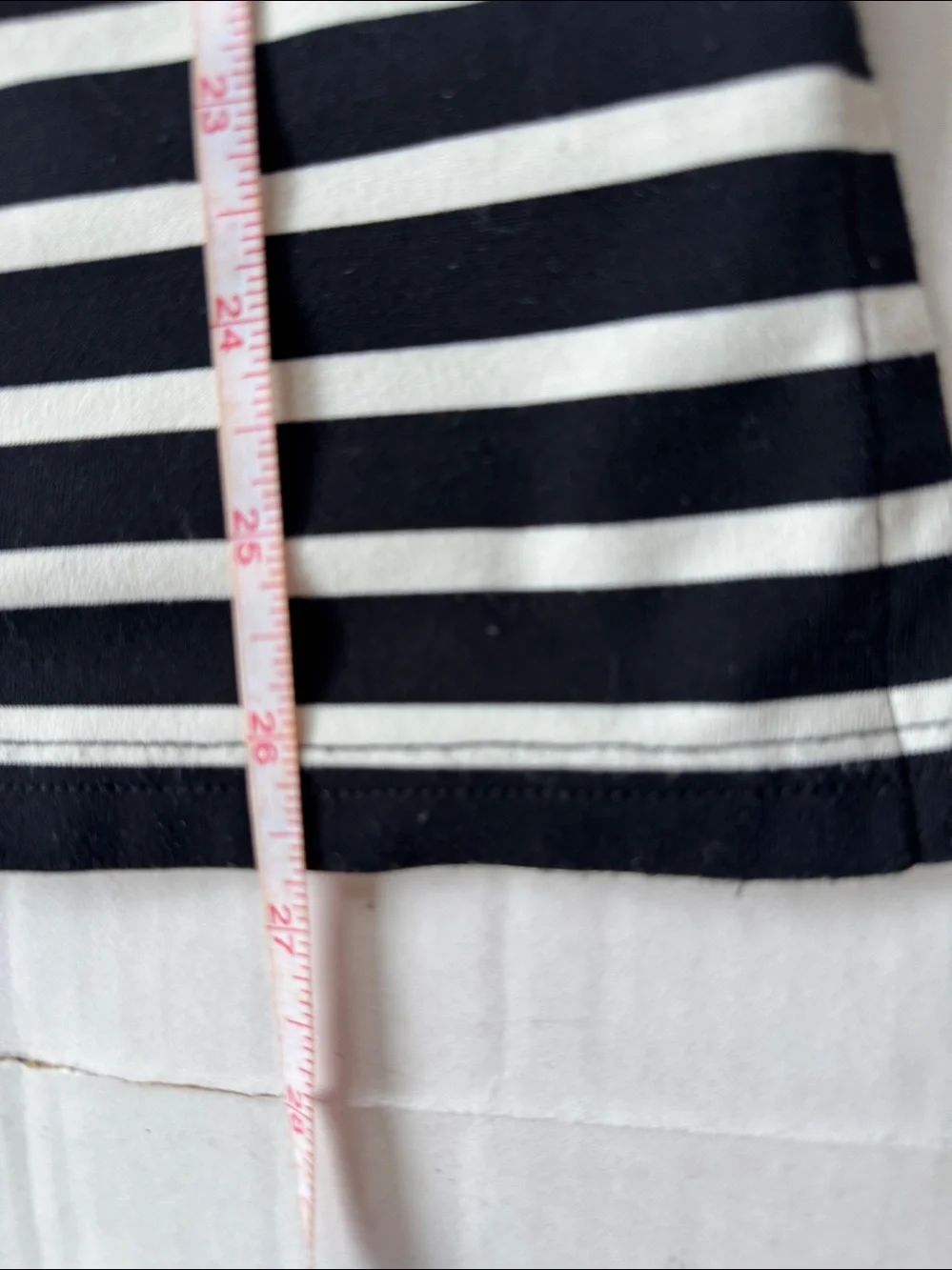 Saint James Black and White Breton Stripe Tee size 8 - Picture 6 of 10